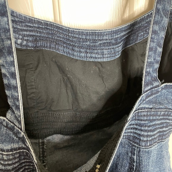 REWIND 90’s overalls style sleeveless denim dress | 11 - Picture 6 of 10